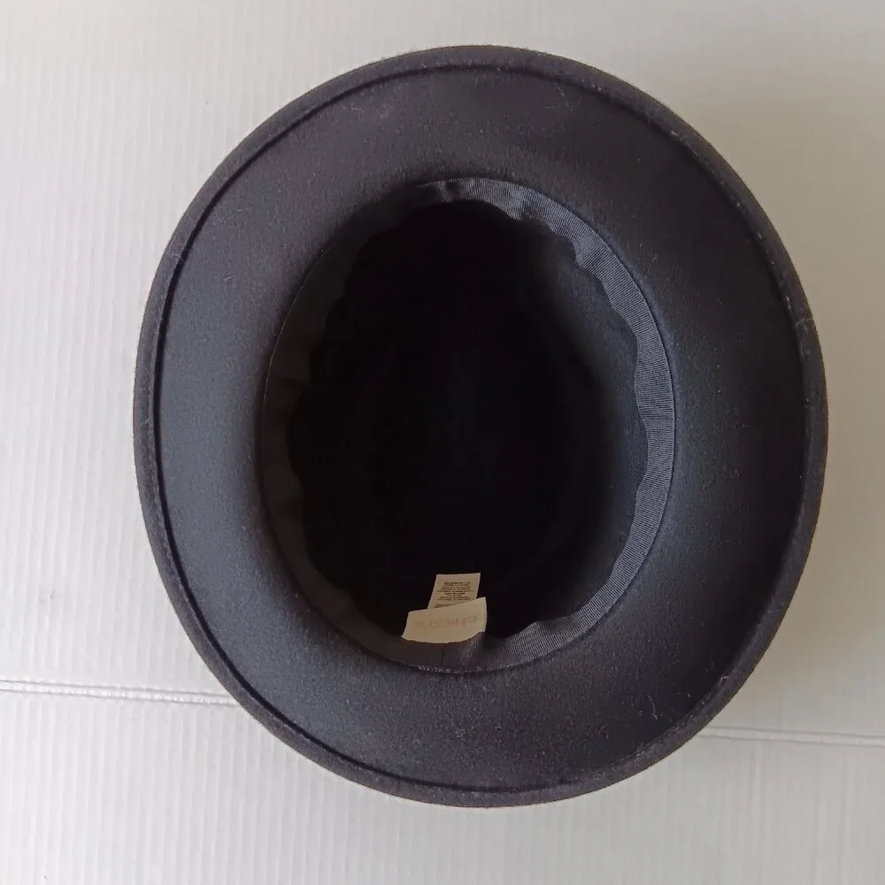 Chico's Women's Black Wool Fedora Hat One Size